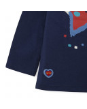 Tee-shirt en jersey étoile fille bleu superfreaks Tee-shirt en jersey étoile fille bleu superfreaks