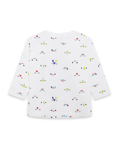 Tee-shirt en jersey imprimée garçon blanc superfreaks Tee-shirt en jersey imprimée garçon blanc superfreaks
