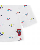 Tee-shirt en jersey imprimée garçon blanc superfreaks Tee-shirt en jersey imprimée garçon blanc superfreaks
