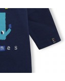 Tee-shirt en jersey petits monstres garçon bleu superfreaks Tee-shirt en jersey petits monstres garçon bleu superfreaks