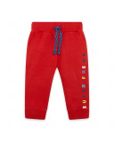 Pantalon en peluche jogging garçon rouge superfreaks Pantalon en peluche jogging garçon rouge superfreaks