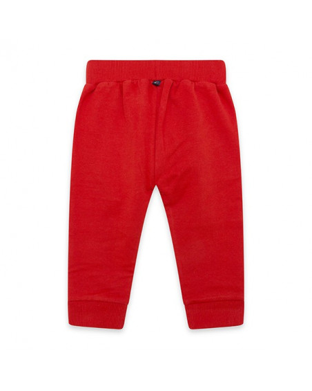 Pantalon en peluche jogging garçon rouge superfreaks Pantalon en peluche jogging garçon rouge superfreaks
