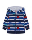 Sweat-shirt capuche en peluche avec capuche garçon bleu Sweat-shirt capuche en peluche avec capuche garçon bleu