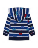 Sweat-shirt capuche en peluche avec capuche garçon bleu Sweat-shirt capuche en peluche avec capuche garçon bleu