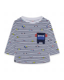 Tee-shirt en jersey à rayures garçon bleu superfreaks Tee-shirt en jersey à rayures garçon bleu superfreaks