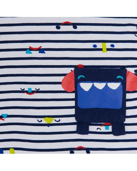 Tee-shirt en jersey à rayures garçon bleu superfreaks Tee-shirt en jersey à rayures garçon bleu superfreaks