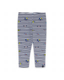 Leggings en jersey à rayures fille bleus superfreaks Leggings en jersey à rayures fille bleus superfreaks