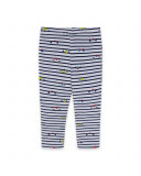 Leggings en jersey à rayures fille bleus superfreaks Leggings en jersey à rayures fille bleus superfreaks