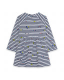 Robe en jersey à rayures fille bleue superfreaks Robe en jersey à rayures fille bleue superfreaks