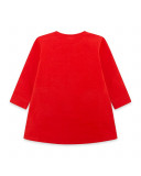 Robe en coton molletonné coeur fille rouge superfreaks Robe en coton molletonné coeur fille rouge superfreaks