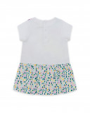 Robe en jersey combiné fille blanche in the jungle Robe en jersey combiné fille blanche in the jungle