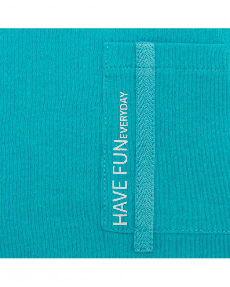 Tee-shirt en jersey poche garçon bleu basicos kids Tee-shirt en jersey poche garçon bleu basicos kids