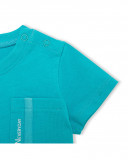 Tee-shirt en jersey poche garçon bleu basicos kids Tee-shirt en jersey poche garçon bleu basicos kids