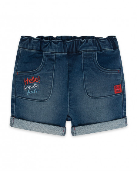 Bermuda en jeans avec poches garçon bleu red submarine Bermuda en jeans avec poches garçon bleu red submarine