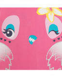 Grenouillère en jersey+sac short fille rose tahiti Grenouillère en jersey+sac short fille rose tahiti