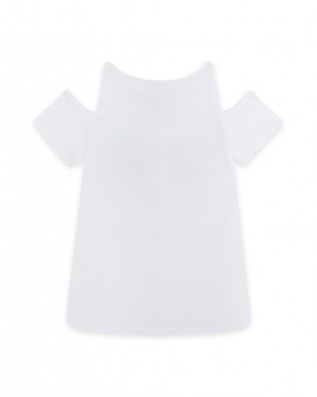 Tee-shirt en jersey lunettes fille blanche venice beach