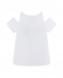 Tee-shirt en jersey lunettes fille blanche venice beach Tee-shirt en jersey lunettes fille blanche venice beach