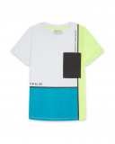 Tee-shirt en jersey poche garçon blanche play Tee-shirt en jersey poche garçon blanche play