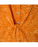 Combinaison en jersey bretelles fille orange summer festival Combinaison en jersey bretelles fille orange summer festival