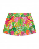 Short en jersey imprimé fille vert funcactus Short en jersey imprimé fille vert funcactus