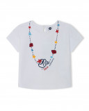 Tee-shirt en jersey imprimée fille blanche red submarine Tee-shirt en jersey imprimée fille blanche red submarine