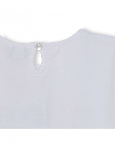 Tee-shirt en jersey imprimée fille blanche red submarine