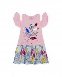 Robe en jersey imprimé fille rose island Robe en jersey imprimé fille rose island