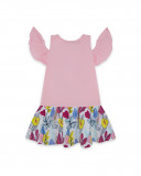 Robe en jersey imprimé fille rose island Robe en jersey imprimé fille rose island