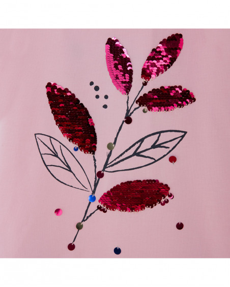 Robe en jersey imprimé fille rose island Robe en jersey imprimé fille rose island