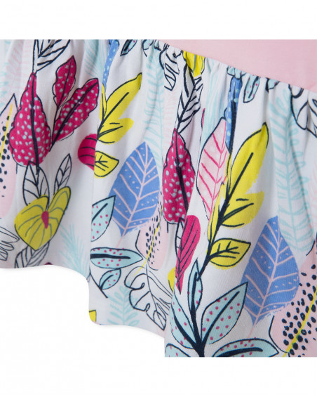 Robe en jersey imprimé fille rose island Robe en jersey imprimé fille rose island
