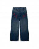 Pantalon en jeans culotte fille bleu sea lovers Pantalon en jeans culotte fille bleu sea lovers