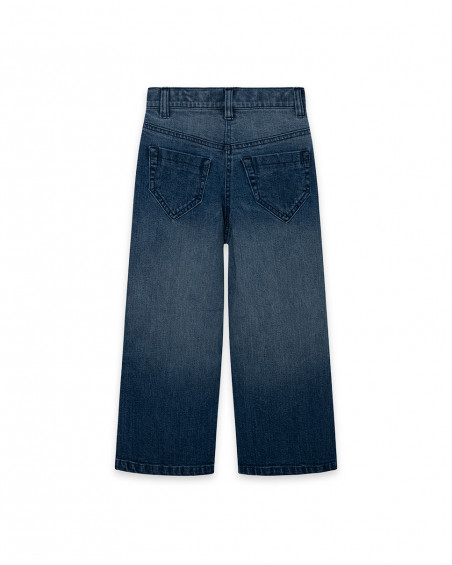 Pantalon en jeans culotte fille bleu sea lovers Pantalon en jeans culotte fille bleu sea lovers
