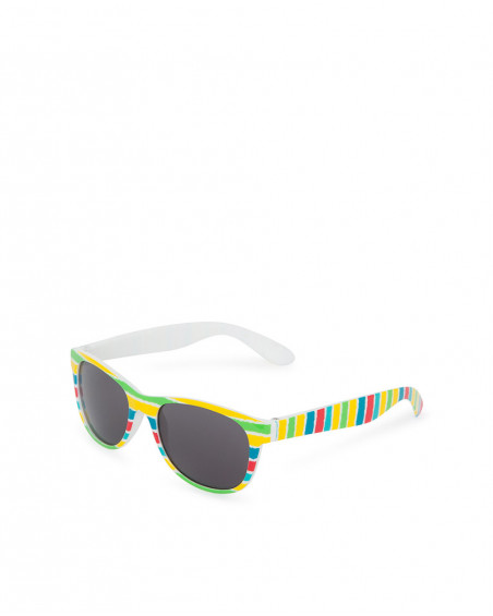 Lunettes de soleil à rayures garçon jaune sunglasses Lunettes de soleil à rayures garçon jaune sunglasses