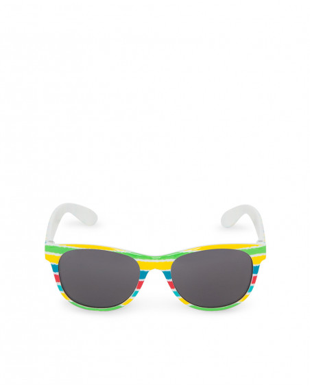 Lunettes de soleil à rayures garçon jaune sunglasses Lunettes de soleil à rayures garçon jaune sunglasses