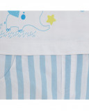 Grenouillère jersey et popelin short garçon bleu so cute Grenouillère jersey et popelin short garçon bleu so cute