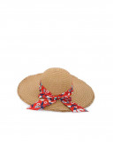 Bonnet en raphia fleurs fille rouge sea lovers Bonnet en raphia fleurs fille rouge sea lovers