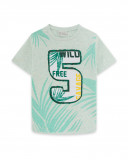 Tee-shirt en jersey numéro garçon vert jungle street Tee-shirt en jersey numéro garçon vert jungle street