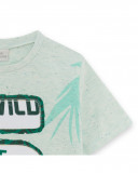 Tee-shirt en jersey numéro garçon vert jungle street Tee-shirt en jersey numéro garçon vert jungle street