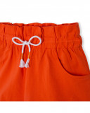 Tee-shirt et short en jersey lacets fille orange summer festival Tee-shirt et short en jersey lacets fille orange summer festival