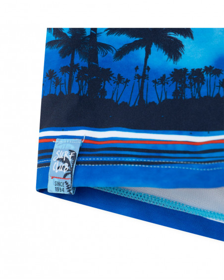 Boxer imprimé garçon bleu surf club Boxer imprimé garçon bleu surf club