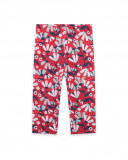 Leggings capri en jersey fleurs fille rouge sea lovers Leggings capri en jersey fleurs fille rouge sea lovers