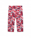 Leggings capri en jersey fleurs fille rouge sea lovers Leggings capri en jersey fleurs fille rouge sea lovers