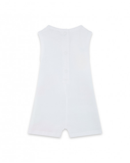 Grenouillère en jersey short garçon bleu hi! sunshine Grenouillère en jersey short garçon bleu hi! sunshine