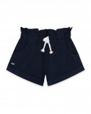 Short en jersey lacets fille bleu island Short en jersey lacets fille bleu island