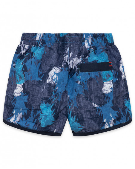 Short de bain imprimée garçon bleu surf club Short de bain imprimée garçon bleu surf club