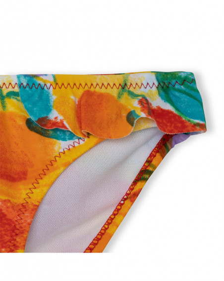 Culotte de bain imprimé fille rouge fruitty time