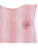 Blouse en popeline nouer fille rouge sea lovers Blouse en popeline nouer fille rouge sea lovers