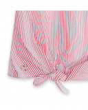Blouse en popeline nouer fille rouge sea lovers Blouse en popeline nouer fille rouge sea lovers