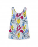 Tee-shirt en jersey bretelles fille blanche island Tee-shirt en jersey bretelles fille blanche island