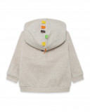 Sweat-shirt capuche en peluche avec fermeture éclair garçon Sweat-shirt capuche en peluche avec fermeture éclair garçon